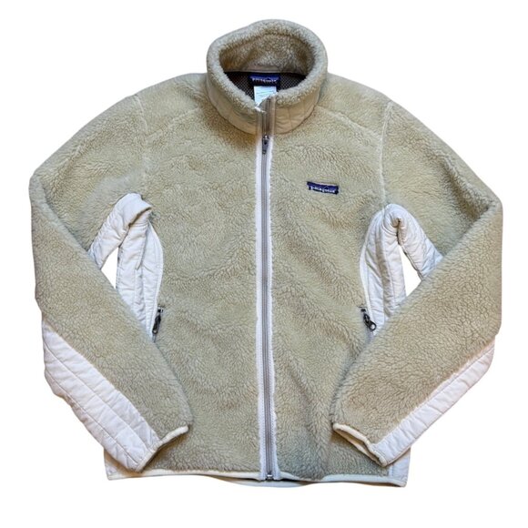 Patagonia Womens Synchilla Fleece Jacket S Beige Cream Full